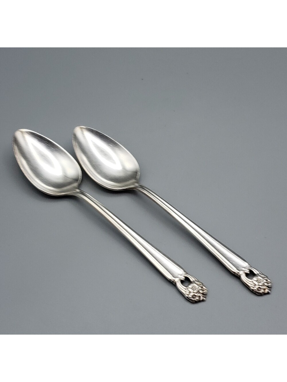 Vintage 1847 Roger Bros Eternally Yours Silverplate Flatware 2 Teaspoons